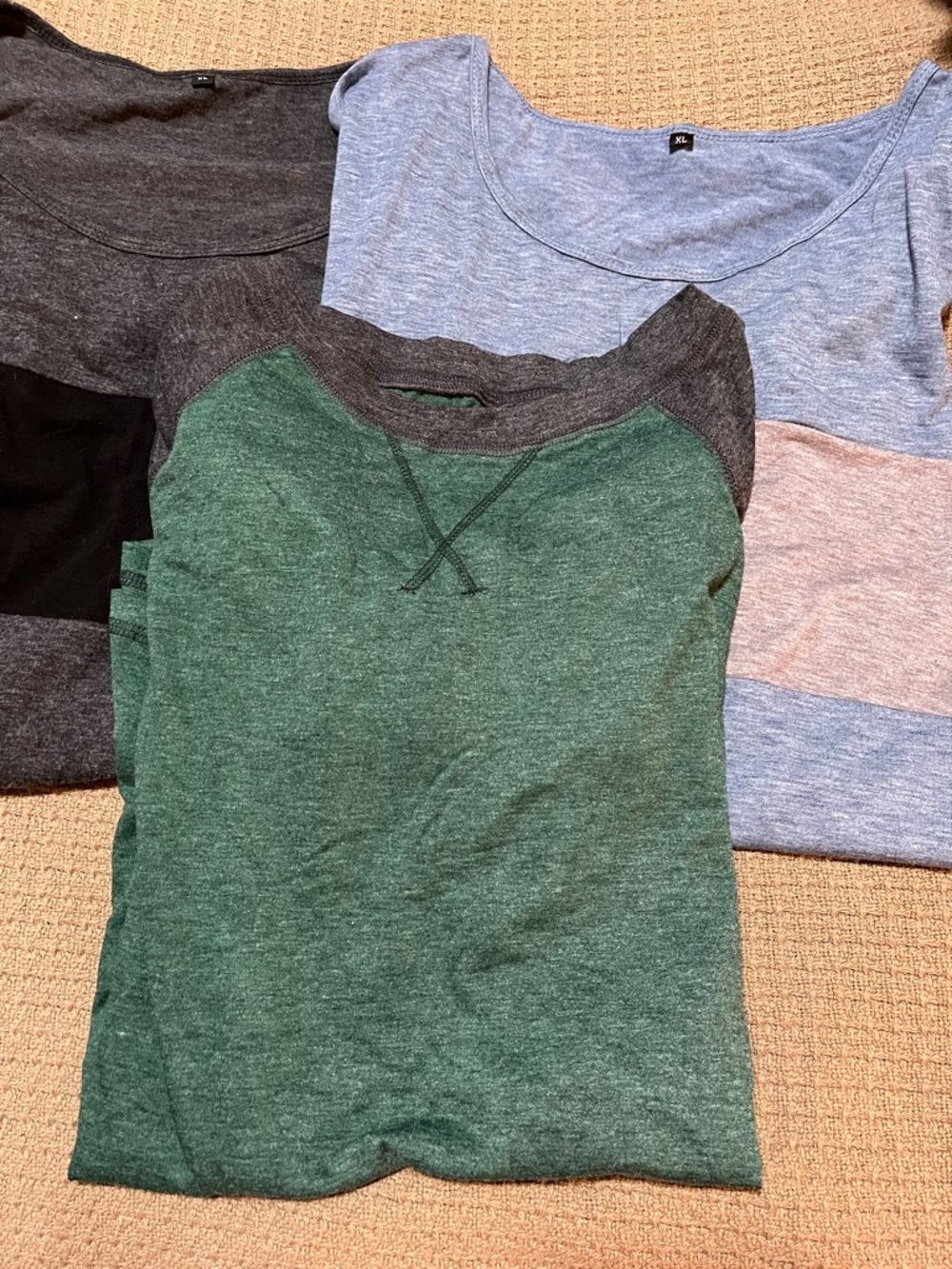 3 Women’s Short Sleeved T-Shirts—Size XL